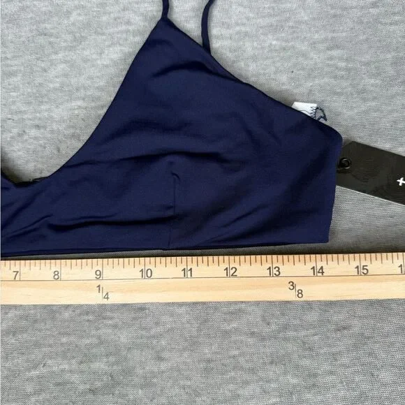 Tavik Nahla Triangle Bikini Top Women's XL Evening Blue Stretch Beach Swimwear - Picture 4 of 6